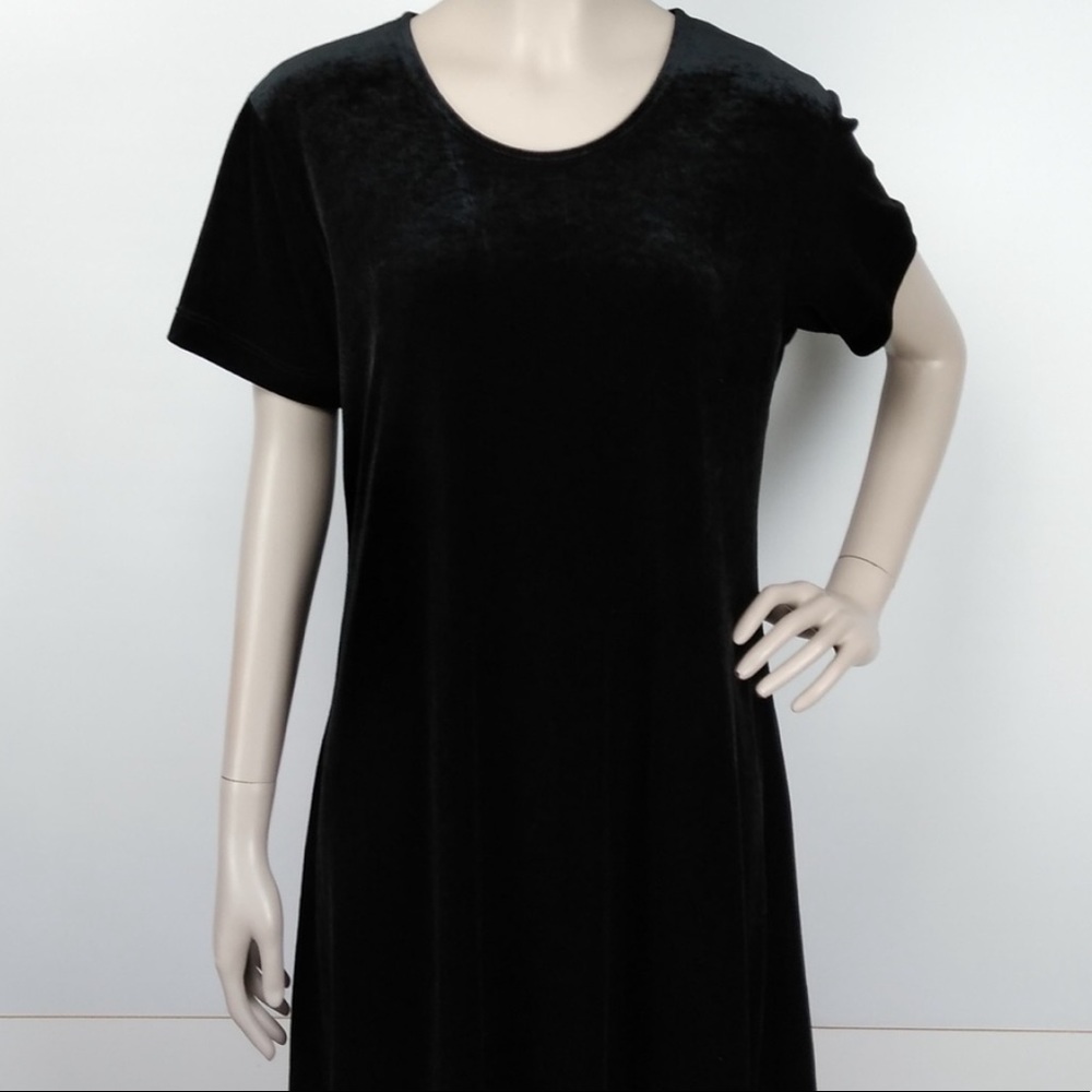 Black Velvet Shift Dress from Impressions Workshop